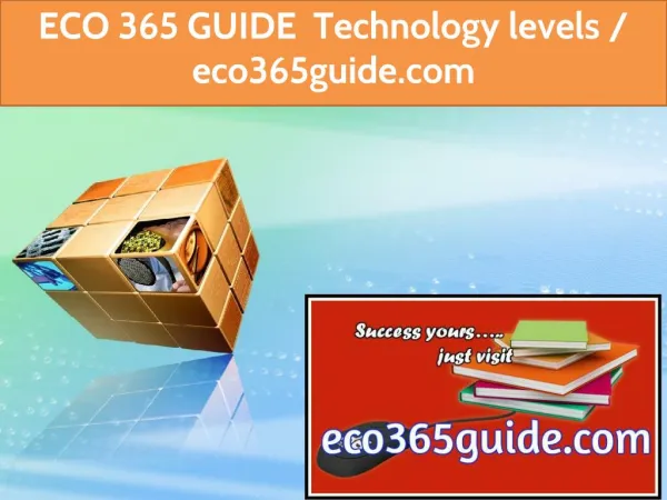 ECO 365 GUIDE Technology levels / eco365guide.com