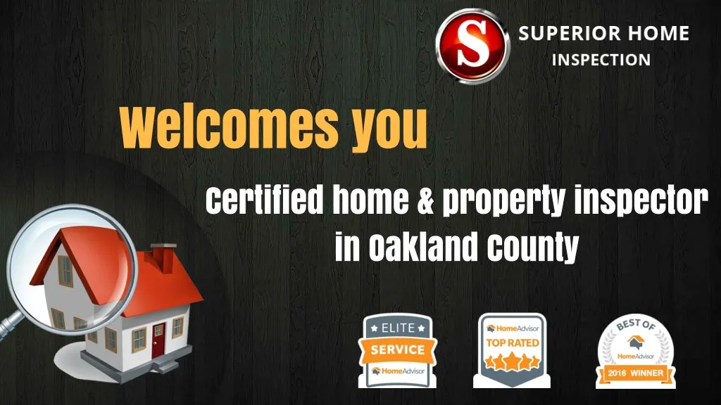 welcomes you certified home property inspector