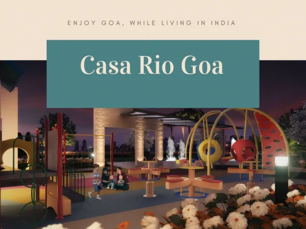 Casa Rio Studio, 1 BHK and 2 BHK Apartments in Goa