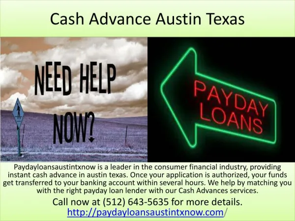 Cash Advance Austin Texas