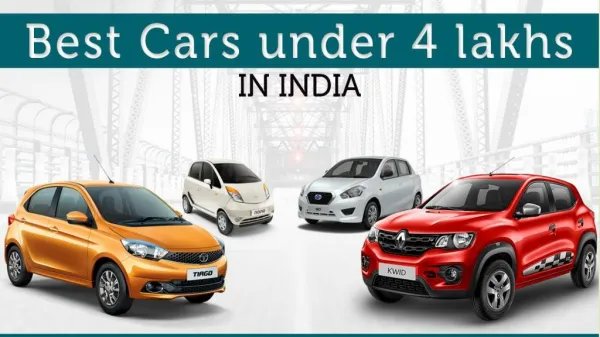 List of Best car under 4 lakhs in India