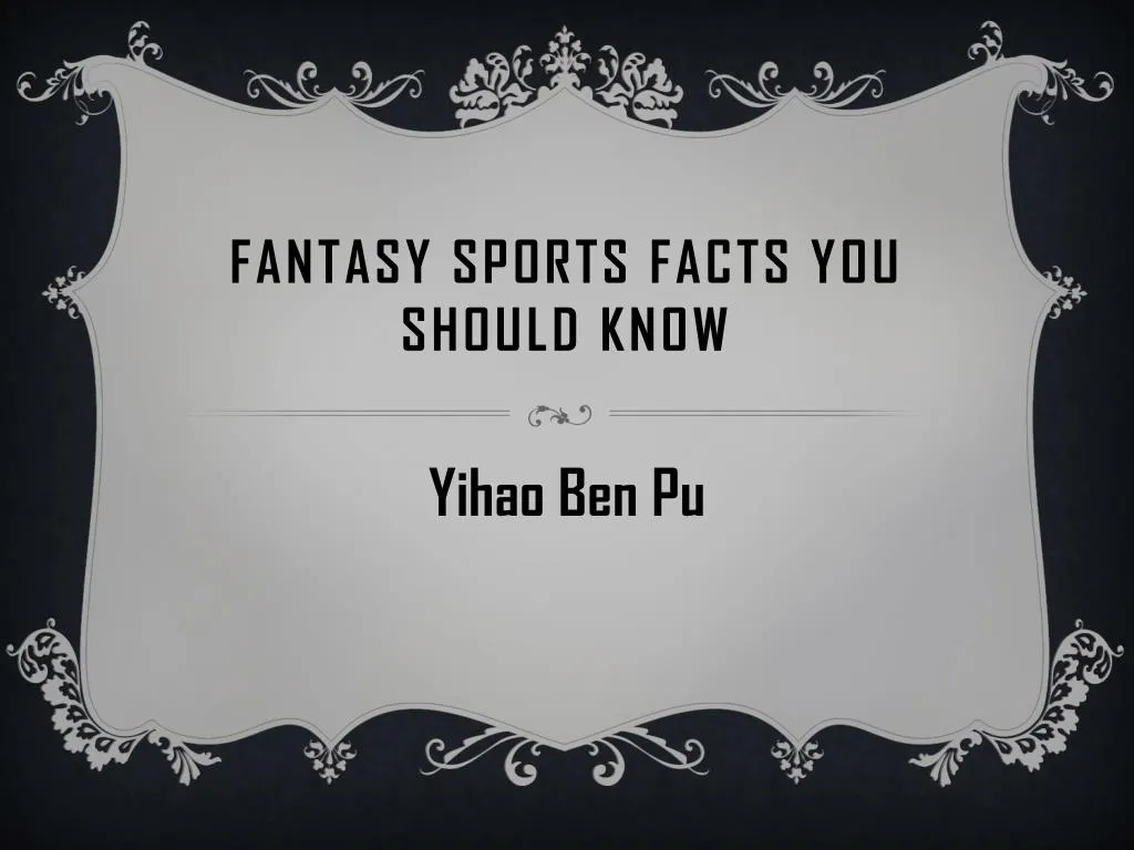 fantasy sports facts you should know
