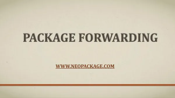 Package Forwarding Service