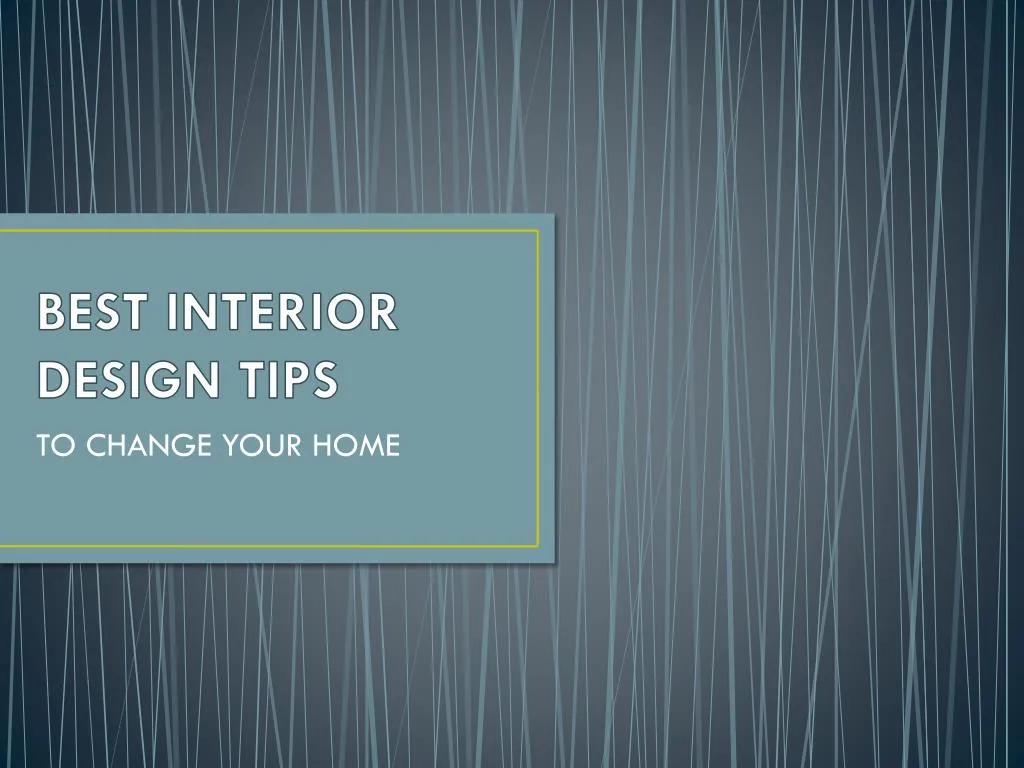 best interior design tips