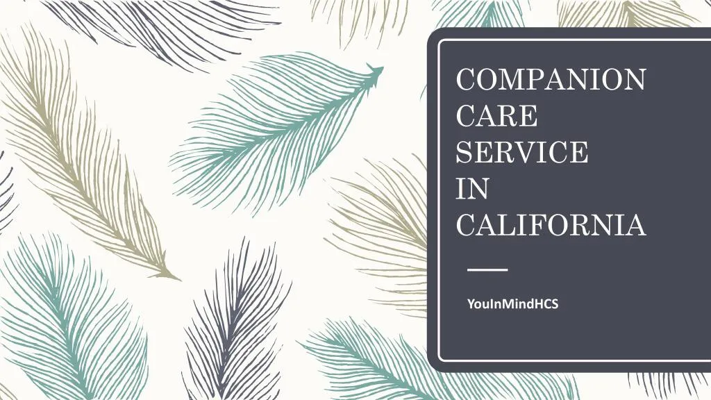 companion care service in california