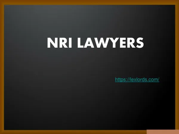 NRI Divorce Lawyers