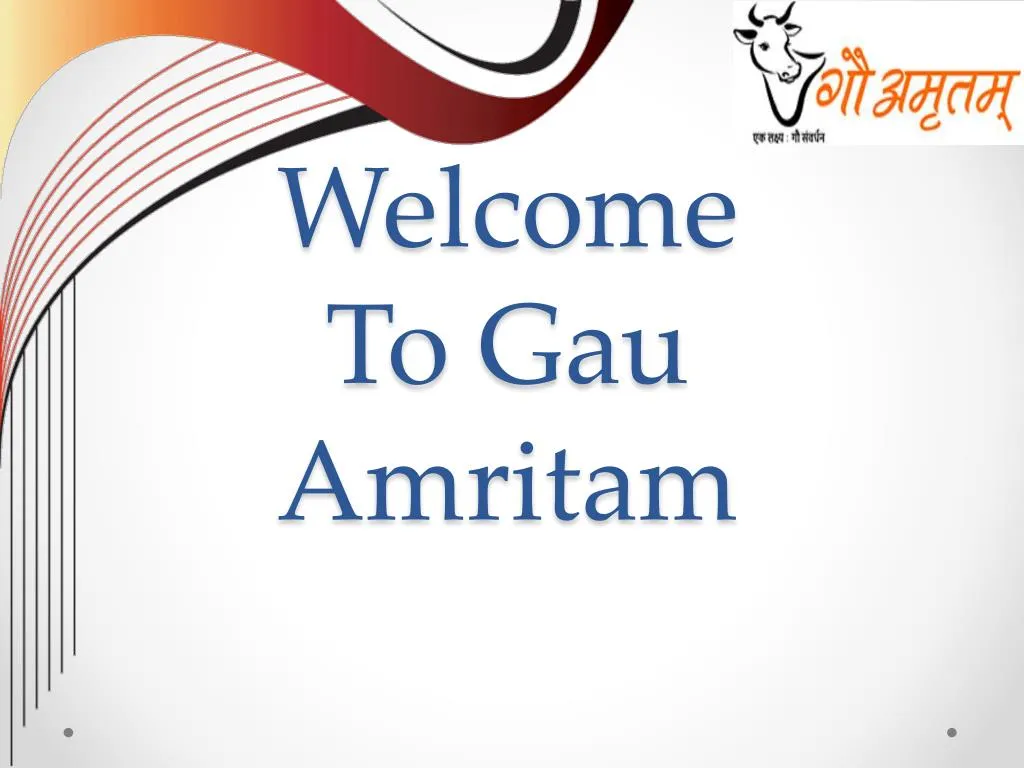 welcome to gau amritam