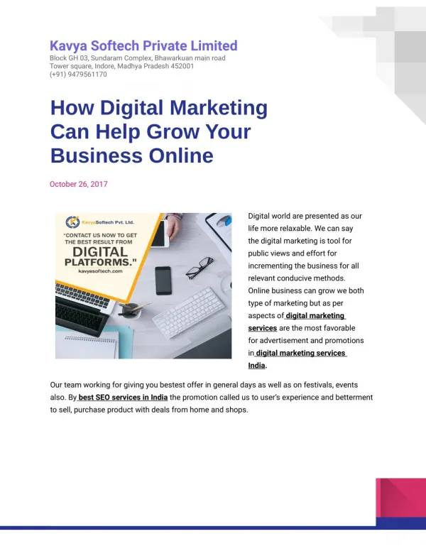 How Digital Marketing Can Help Grow Your Business Online