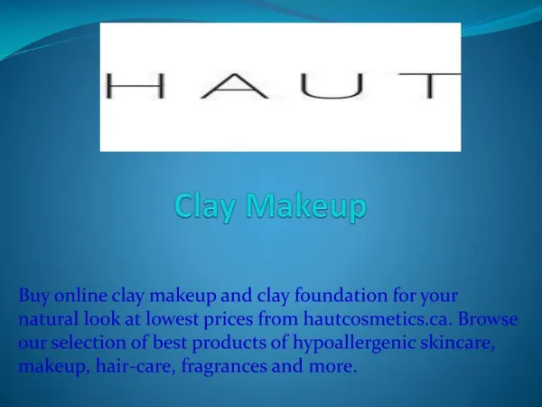 Clay Makeup