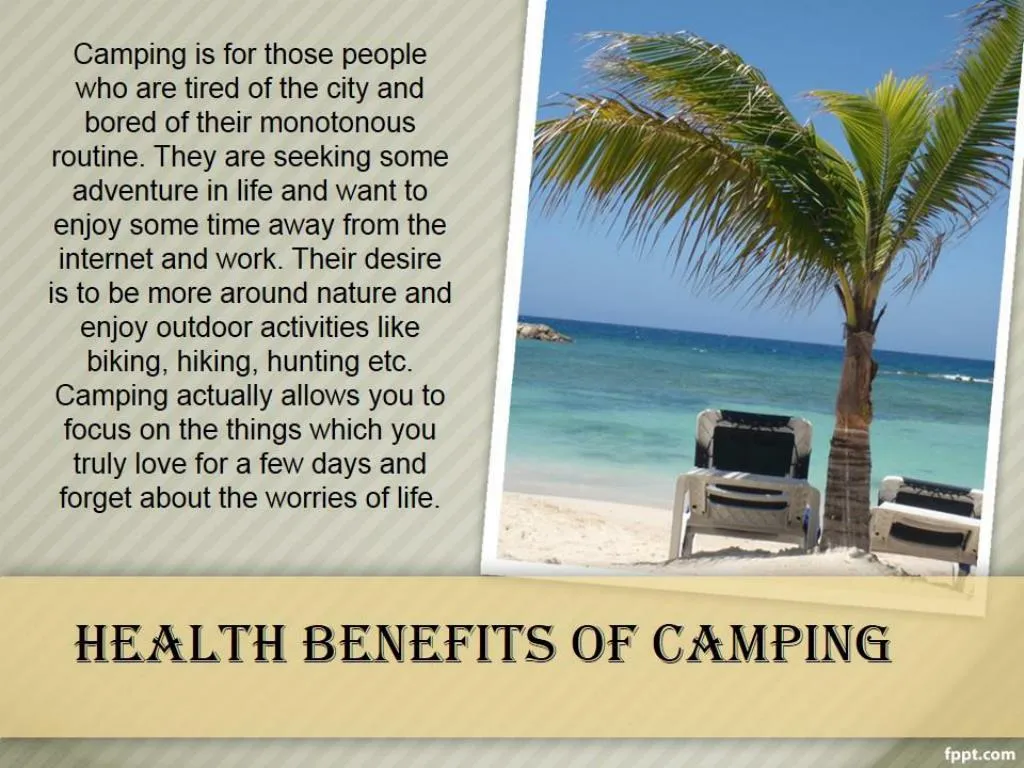 health benefits of camping