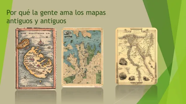 Por qué la gente ama los mapas antiguos y antiguos