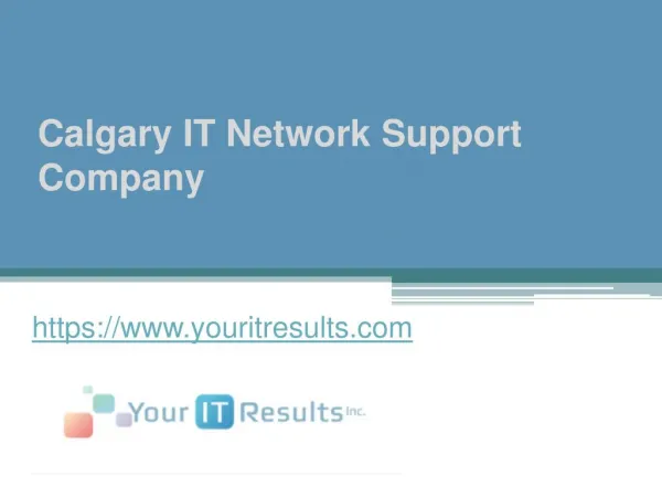Calgary IT Network Support Company - www.youritresults.com