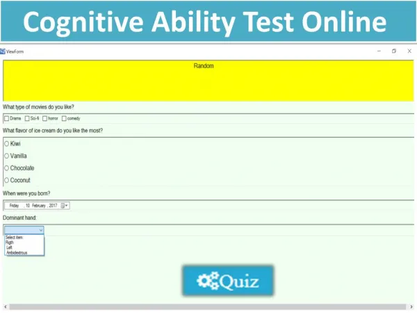 Cognitive Ability Test Online