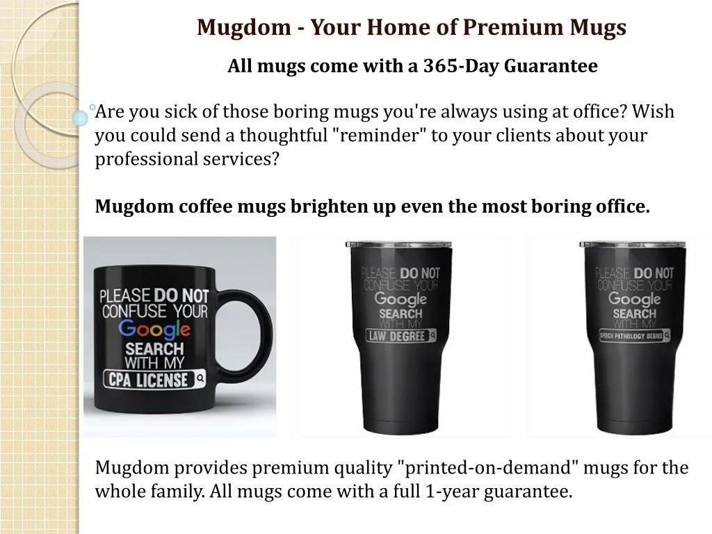 mugdom your home of premium mugs