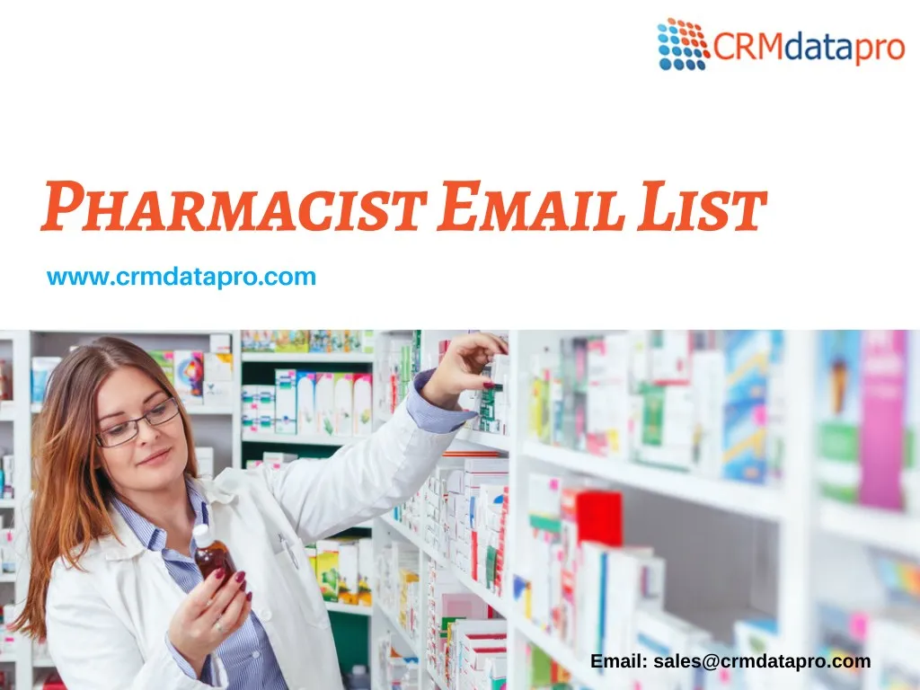 pharmacist email list www crmdatapro com