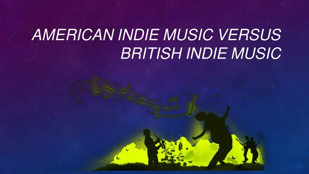 american indie music versus british indie music