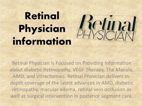 Retinal Physician information