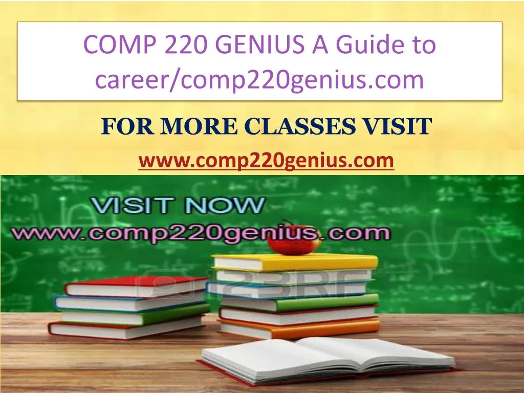 comp 220 genius a guide to career comp220genius com