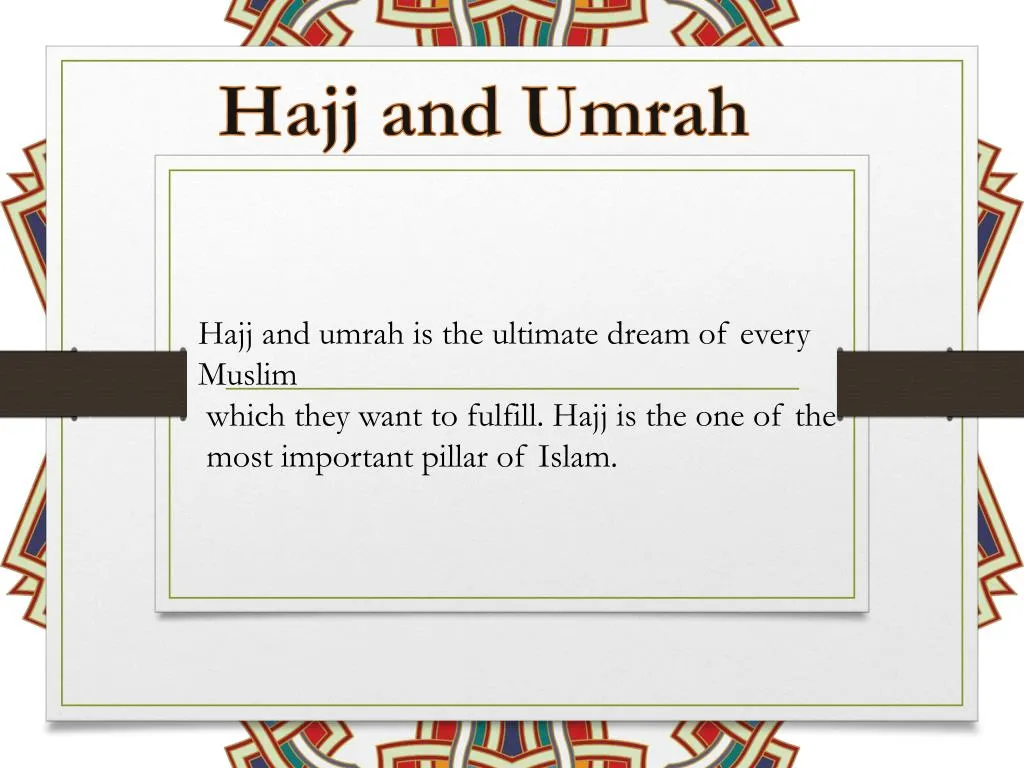 hajj and umrah