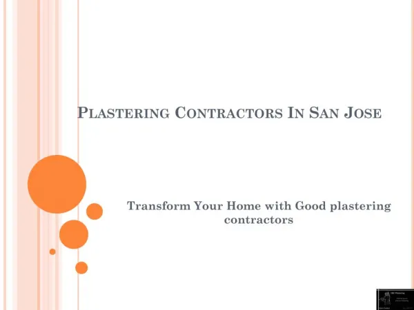 Transform Your Home with Good plastering contractors in San Jose