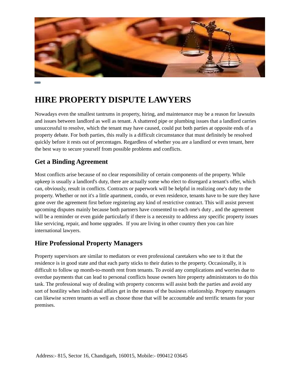 hire property dispute lawyers