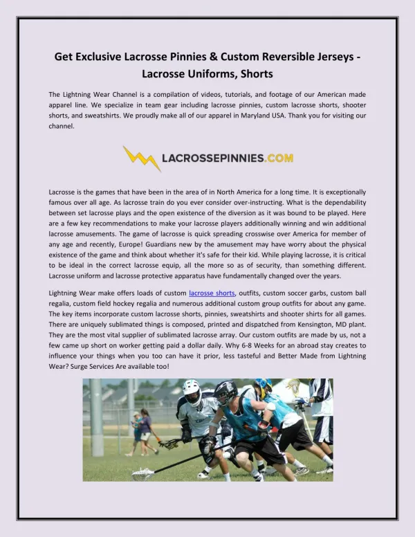 Lacrosse Pinnies & Custom Reversible Jerseys - Lacrosse Uniforms, Shorts