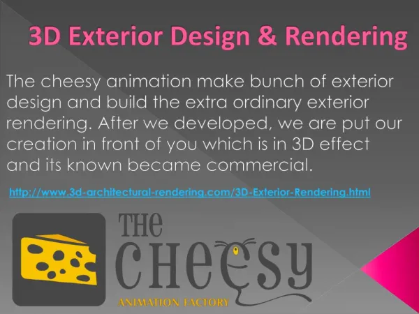 3D Exterior Design & Rendering