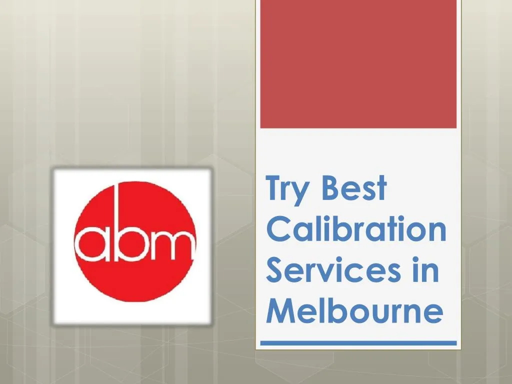 try best calibration services in melbourne