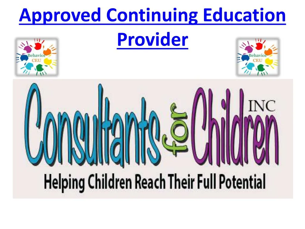 approved continuing education provider