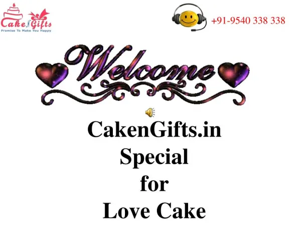 Send beautiful love cakes in Bangalore