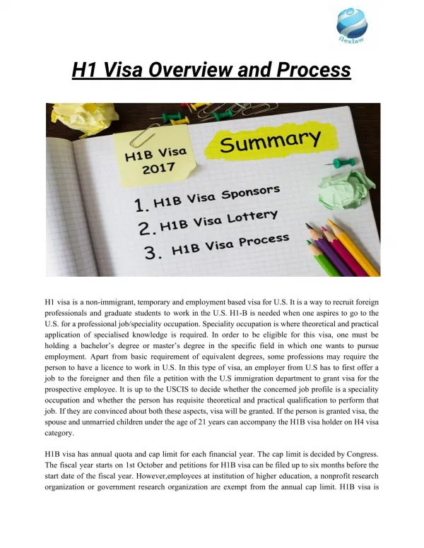 H1 Visa Overview and Process