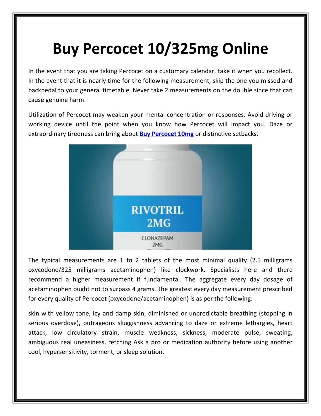 buy percocet 10 325mg online