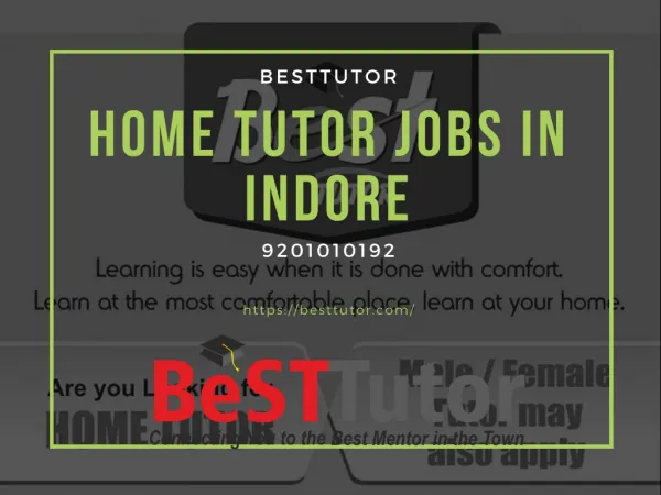 Home Tutor jobs in Indore