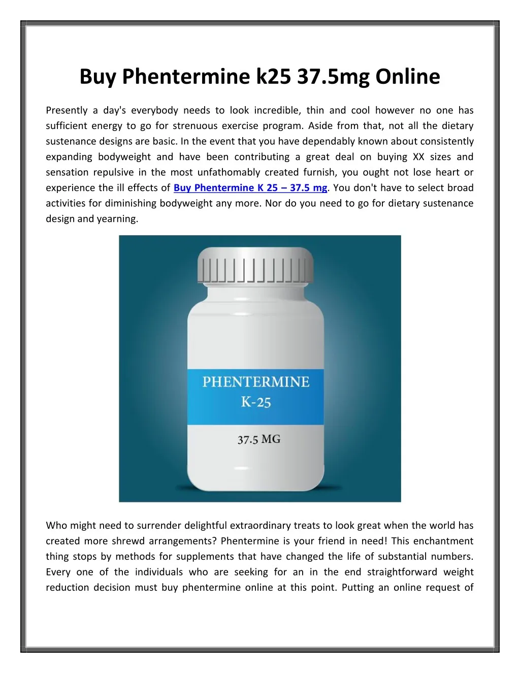 buy phentermine k25 37 5mg online