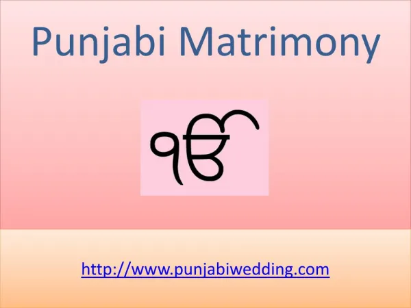 Punjabi Community Matrimony