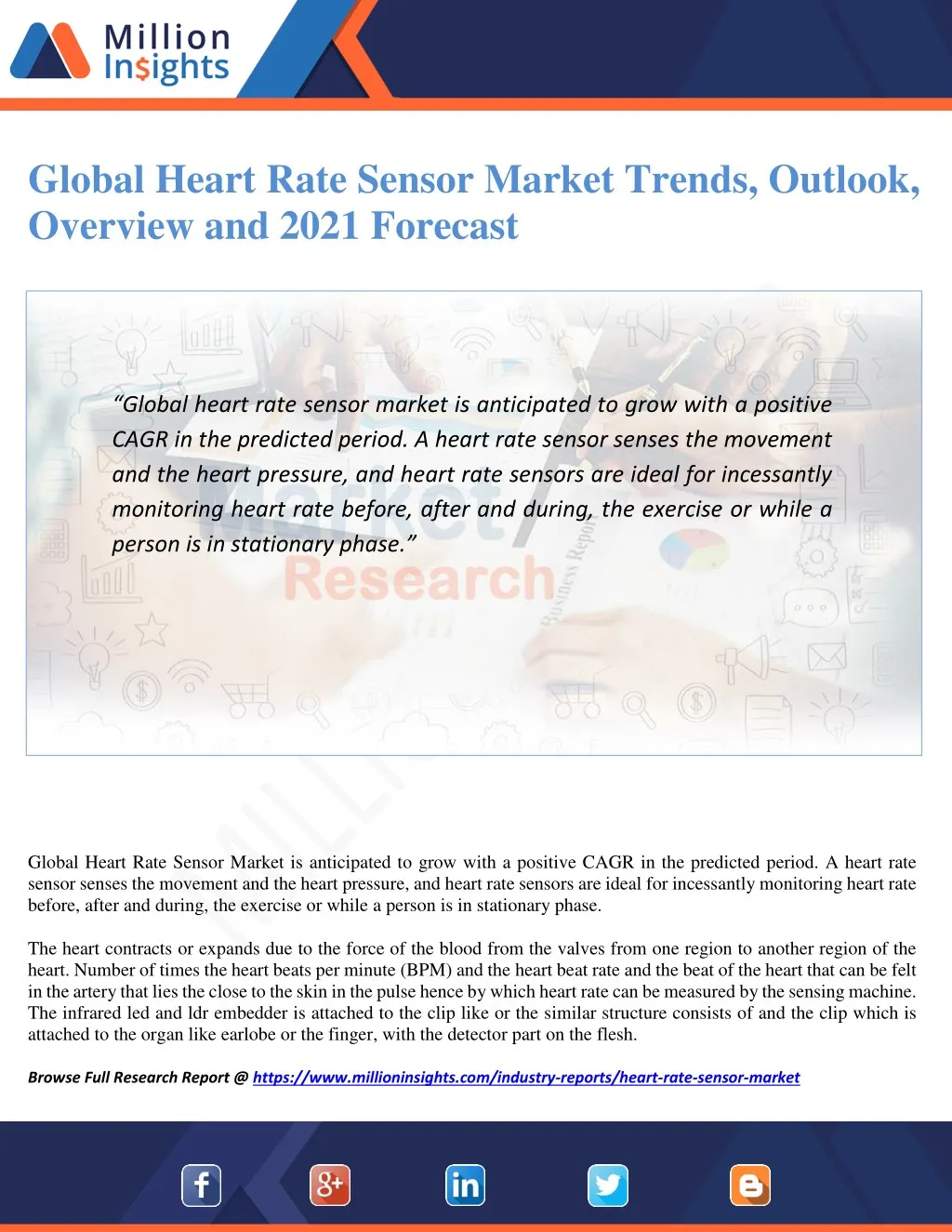 global heart rate sensor market trends outlook