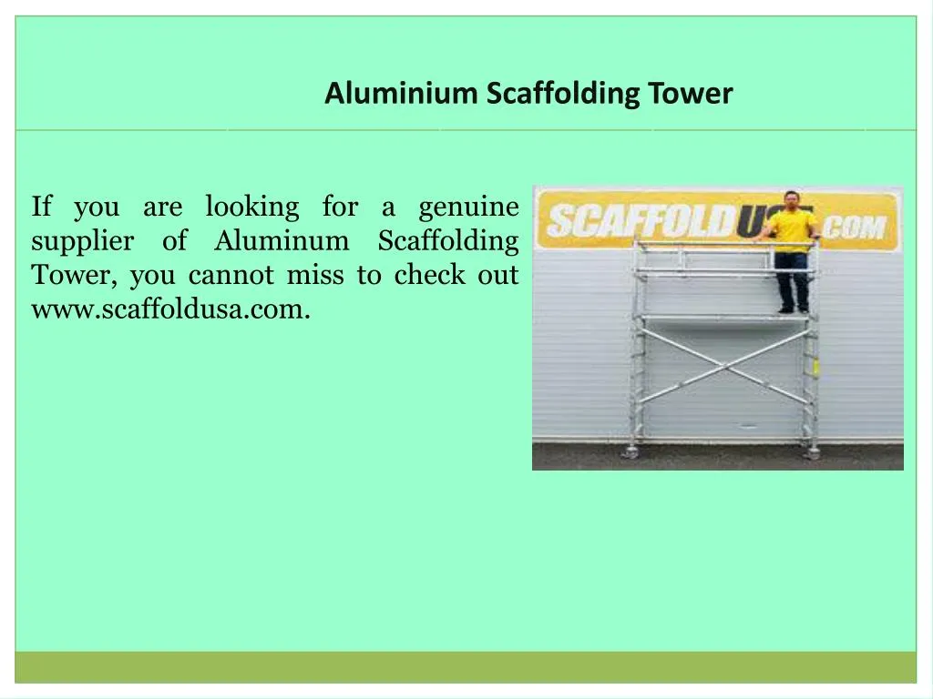 aluminium scaffolding tower