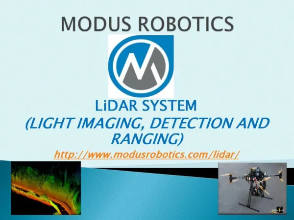 LiDAR Mapping Drone |Modus Robotics