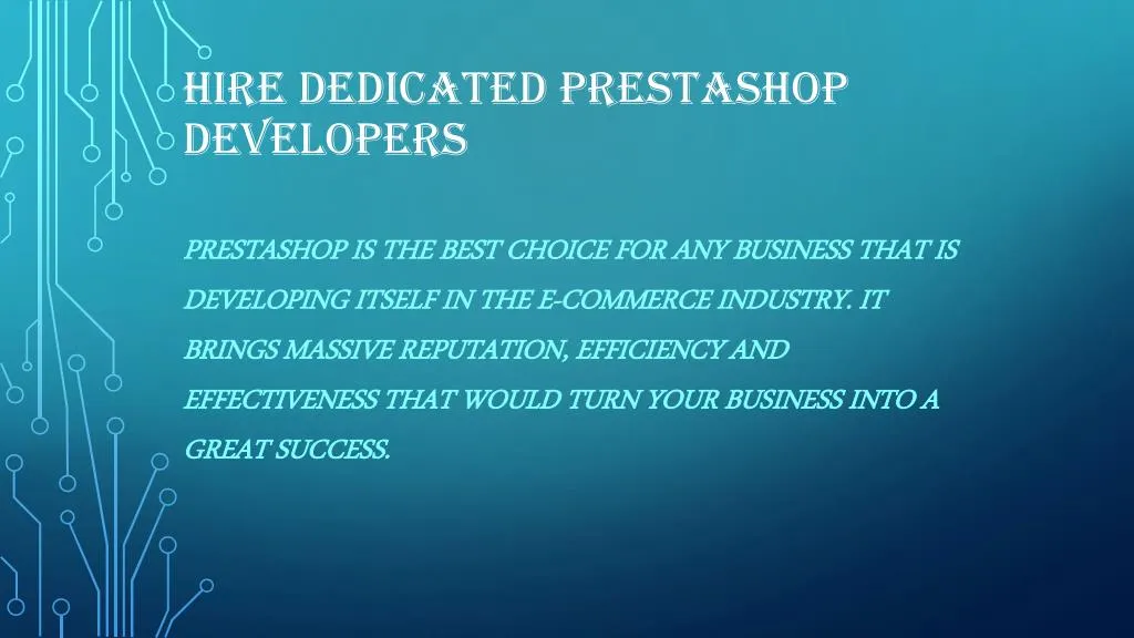 hire dedicated prestashop developers