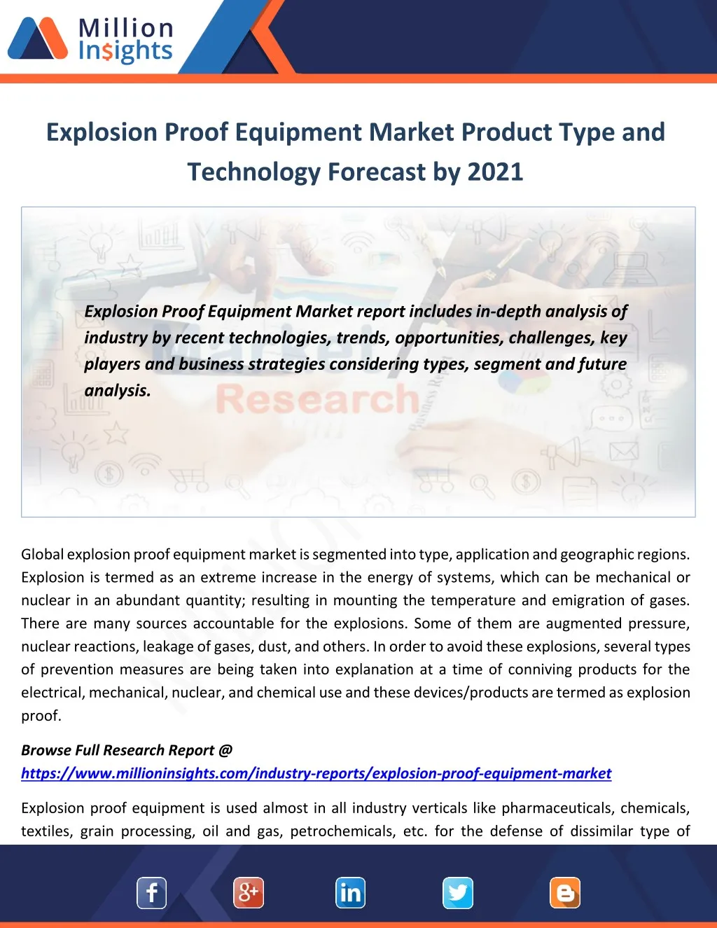 explosion proof equipment market product type