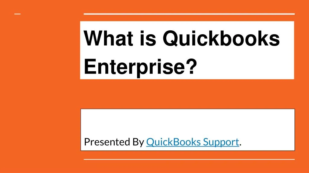 what is quickbooks enterprise