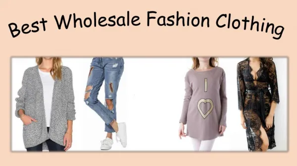 Best Wholesale Fashion Clothing