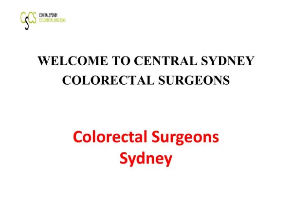Colorectal cancer Sydney