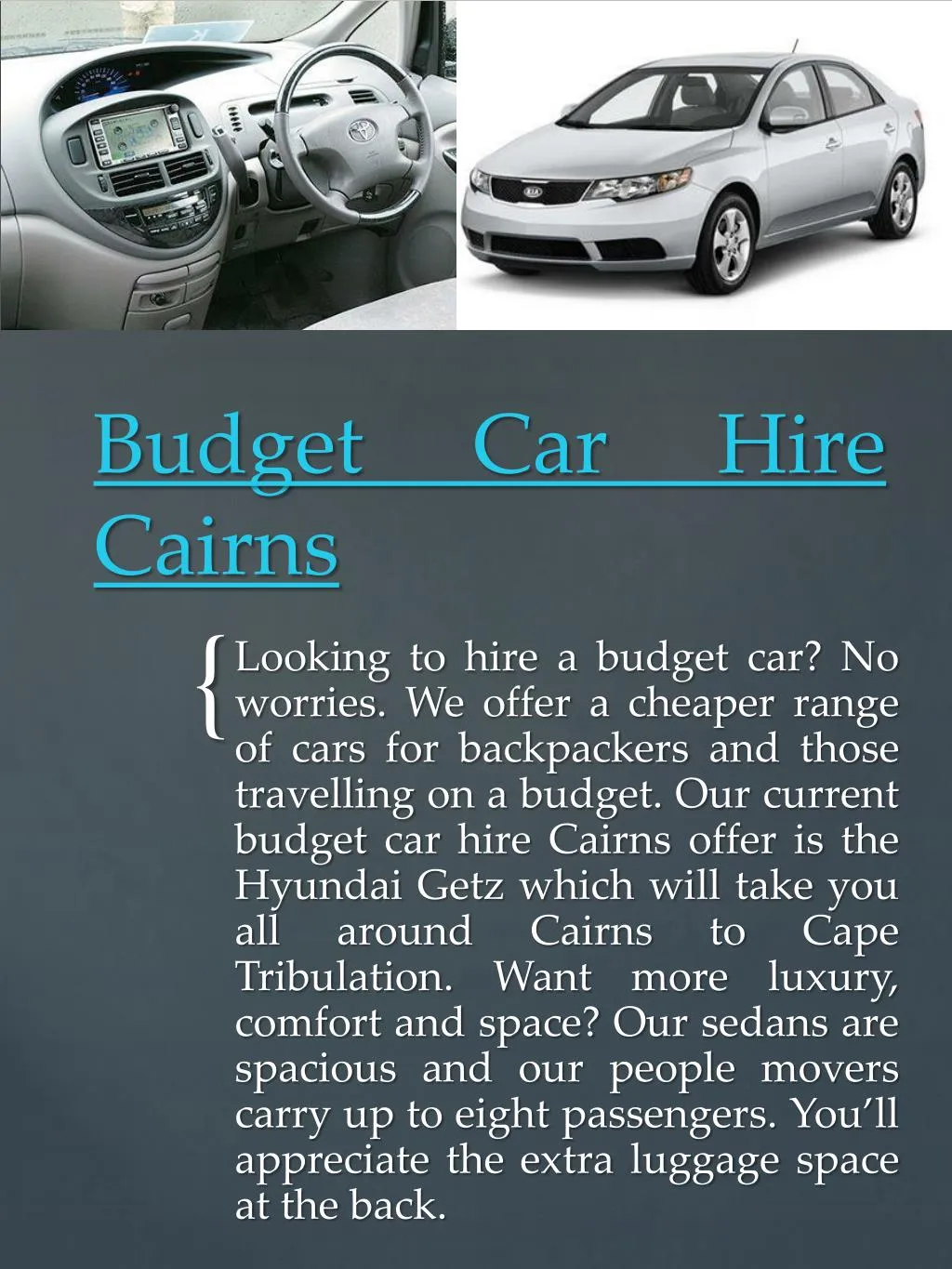 budget car hire cairns