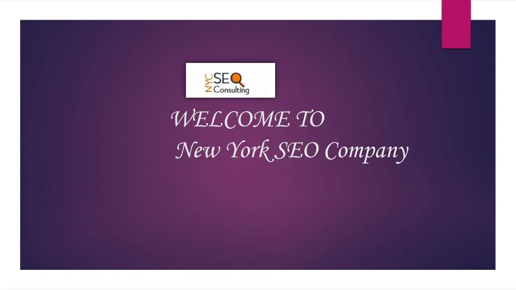 welcome to new york seo company