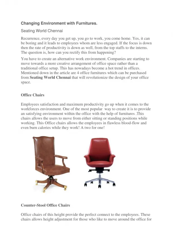 office furniture manufacturers in chennai