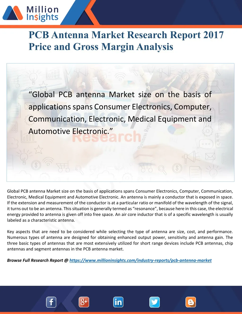 pcb antenna market research report 2017 price