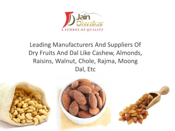 Dry Fruits Manufacturers