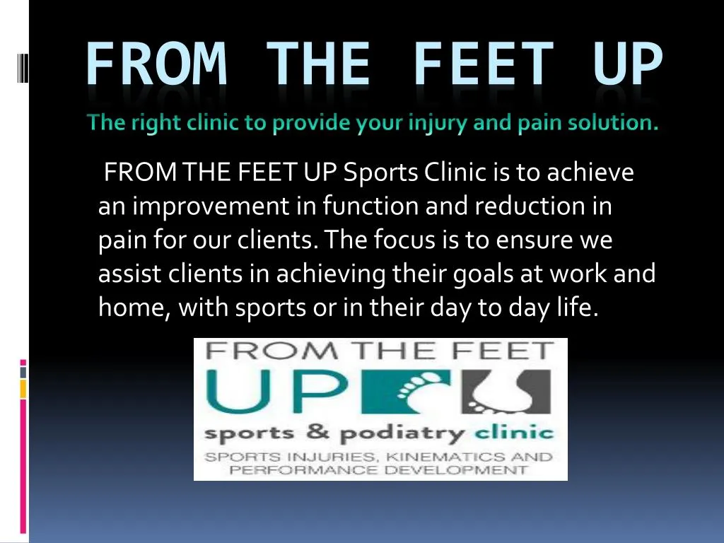 the right clinic to provide your injury and pain solution