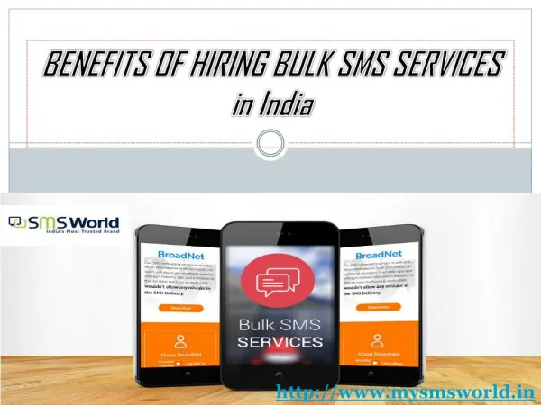 BENEFITS OF HIRING BULK SMS SERVICES in India